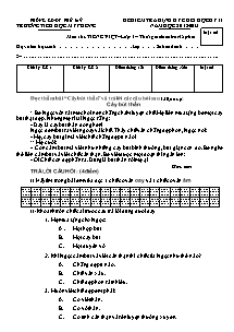 Đề kiểm tra định kỳ cuối học kỳ II năm học 2012 - 2013 môn thi: Tiếng Việt lớp 1