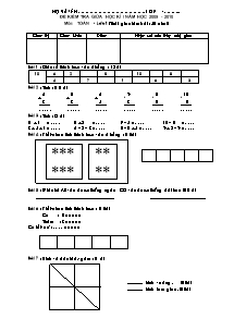 Đề kiểm tra giữa học kì I năm học 2009 - 2010 môn: Toán 1