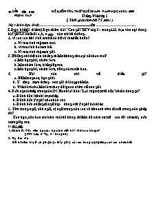 Đề kiểm tra thử cuối năm - Năm học 2008 - 2009 tiếng Việt lớp 5