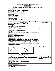 Giáo án lớp 1 môn Thủ công - Tiết 29: Cắt, dán hình tam giác