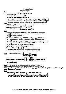 Các đề thi thử đại học môn Toán