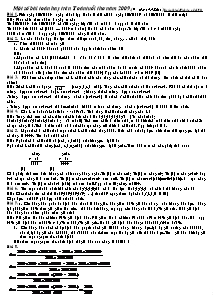 Một số bài toán hay trên Toán tuổi thơ năm 2009
