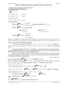 Toán học - Phương trình - Bât phương trình - hệ phương trình vô tỷ