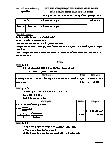 Đề thi chọn học sinh giỏi bằng máy tính casio cấp