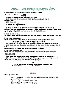 Đề thi tốt nghiệp trung học phổ thông năm học 2009 môn thi: Toán học