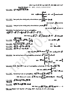 Toán học - Dạng toán: Phương trình, bất phương trình, giá trị lớn nhất, giá trị nhỏ nhất, vô tỉ