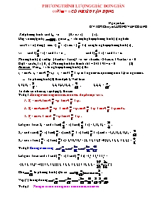 Toán học - Phương trình lượng giác đơn giản cos23anpha = a có nhiều vận dụng