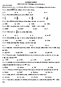 Đề thi học sinh giỏi môn Toán học khối 5