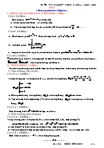 Ôn thi tốt nghiệp THPT năm học  2008 - 2009 môn Toán